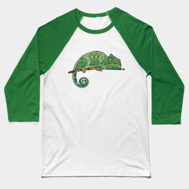 Chameleon Baseball T-Shirt by Mako Design 